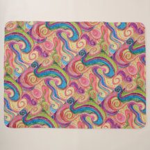 Abstrakte rosa Spiralen