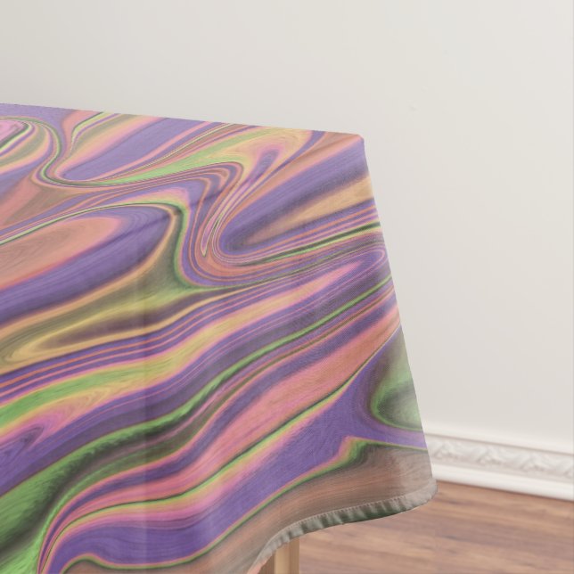 abstrakte rosa und grüne Formen Tischdecke (Beispiel)