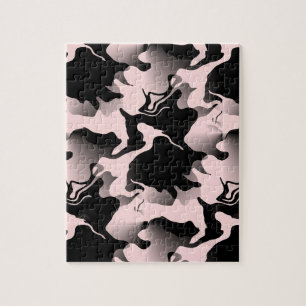 Abstrakte Rosa und Schwarze Marmorierung