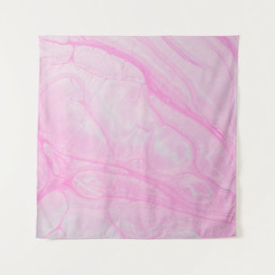 Abstrakte rosa-weiße Malerei Wandteppich