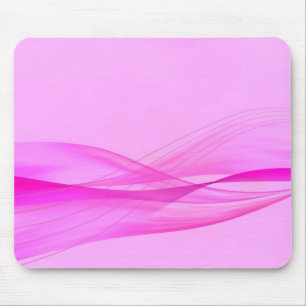 Abstrakte rosa Wellen-Mauspad Mousepad