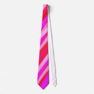 Abstrakte, rosafarbene Fuchsia-Streifen Krawatte