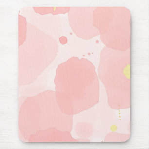 Abstrakte rosafarbene Wasserfarben-Wash-Moderne Go Mousepad