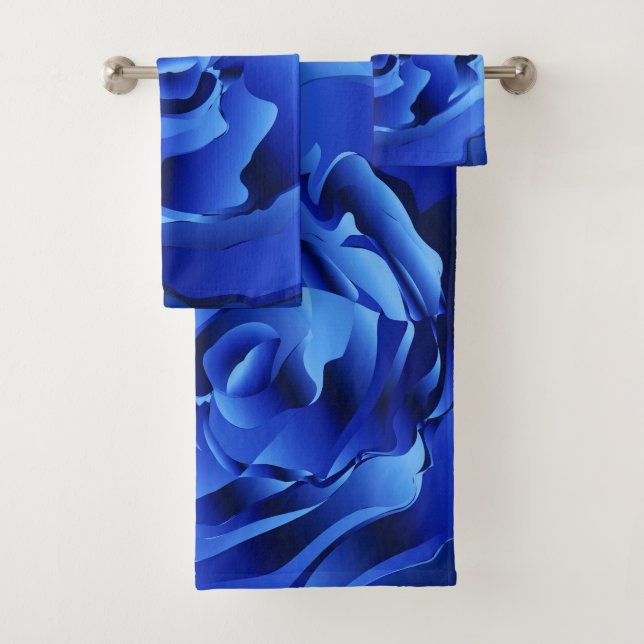 Abstrakte Rose Badhandtuch Set (Insitu)