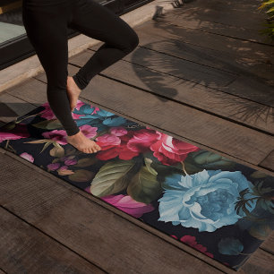 Abstrakte Rose Blumengestein Rosa Blume Yogamatte