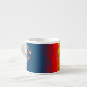 Abstrakte Rose Espresso Tasse
