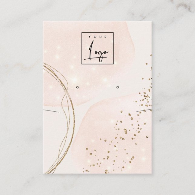 Abstrakte Rose Gold-Fußball-Sammelwerbung Visitenkarte (Vorderseite)