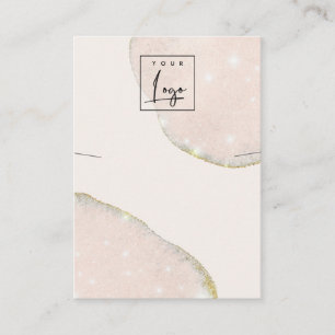 Abstrakte Rose Gold Necklage Band Logo-Anzeige Visitenkarte