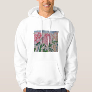 Abstrakte Rose im Sommer Hoodie