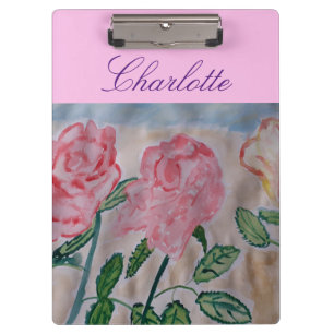 Abstrakte Rose im Sommer Klemmbrett