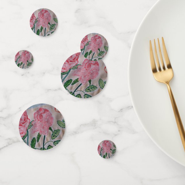 Abstrakte Rose im Sommer Konfetti (Gruppe)