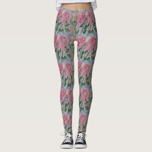 Abstrakte Rose im Sommer Leggings
