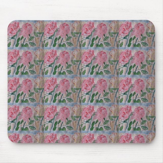 Abstrakte Rose im Sommer Mousepad (Vorne)