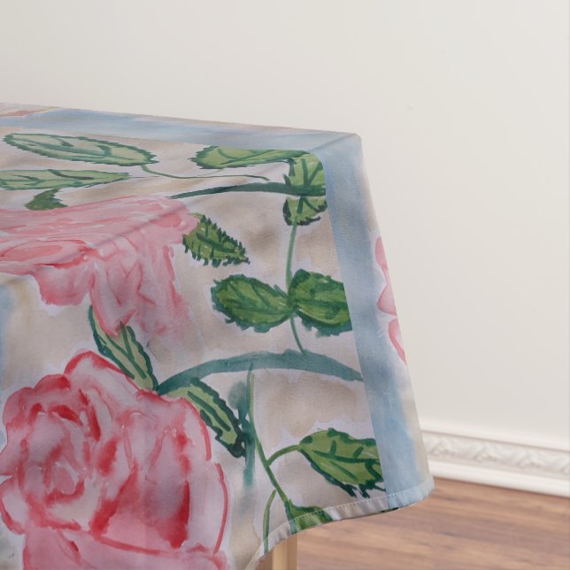 Abstrakte Rose im Sommer Tischdecke (Beispiel)
