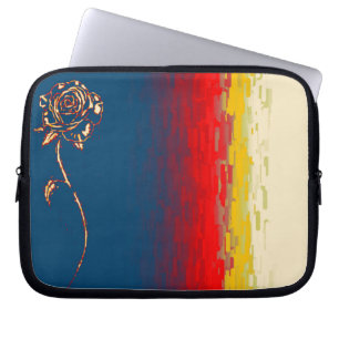 Abstrakte Rose Laptop-Tasche Laptopschutzhülle