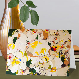 Abstrakte Rose nachmittags Karte