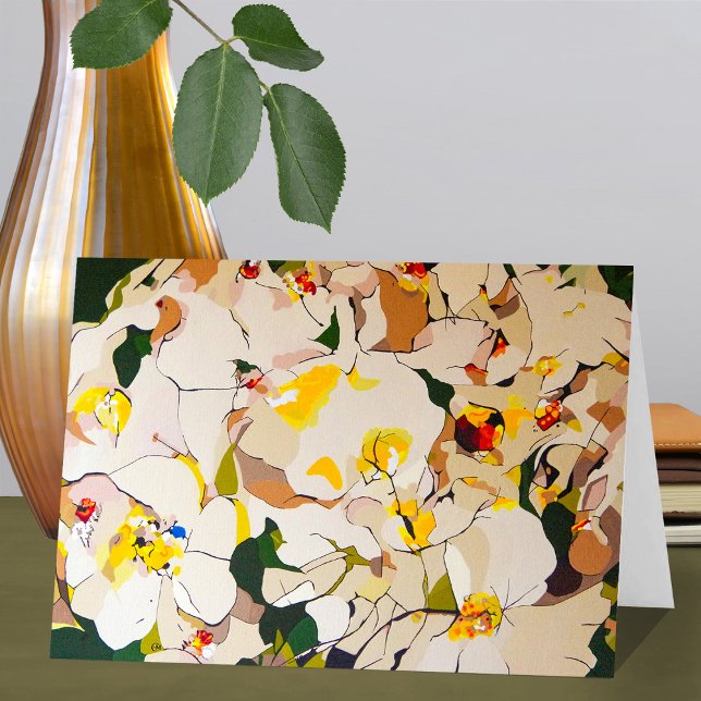 Abstrakte Rose nachmittags Karte (Von Creator hochgeladen)