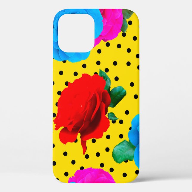 Abstrakte Rose und Metallische Blätter S Case-Mate iPhone Hülle (Rückseite)