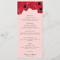 Abstrakte Rose und Poppies Hochzeiten