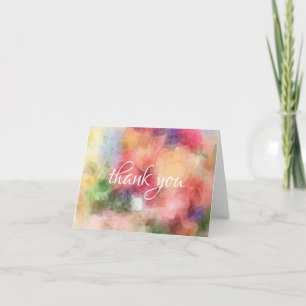 Abstrakte Rosen Blumen Danke Hand Schrift Chic