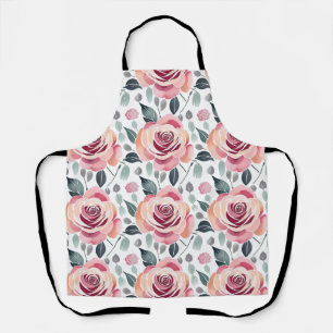 Abstrakte Rosen in Pastellfarben  Schürze