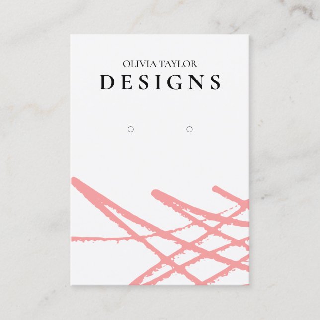 Abstrakte rote Anzeigetafel Visitenkarte (Vorderseite)