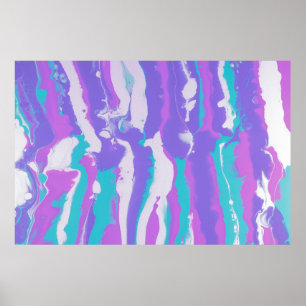 ABSTRAKTE, rote GRÜNE UND SCHWARZE BILDUNG Poster