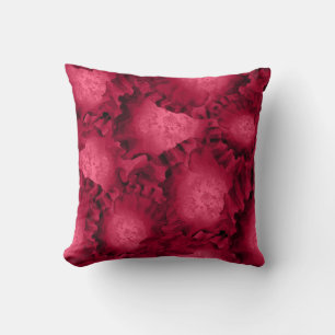 Abstrakte rote Rosen Mohn Blume Florenz V Kissen
