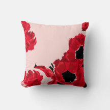 Abstrakte Rote Rosen und Pflaumen
