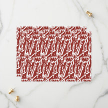 Abstrakte, rote und orange Formen mischen sich und