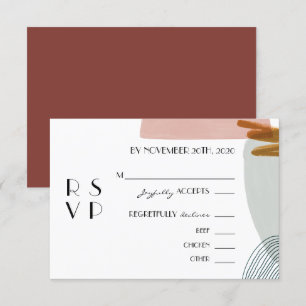 Abstrakte RSVP-Karte Einladung