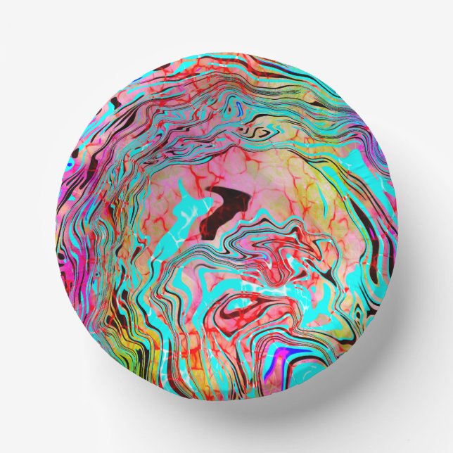 Abstrakte Ruhe Art Pappteller (Vorderseite)