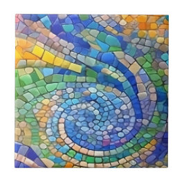 Abstrakte Sand & Ocean Waves Gaudi-ähnliche Mosaik Fliese