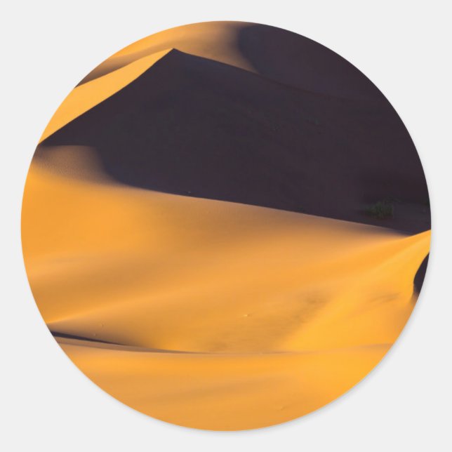 Abstrakte Sanddüne Runder Aufkleber (Vorderseite)