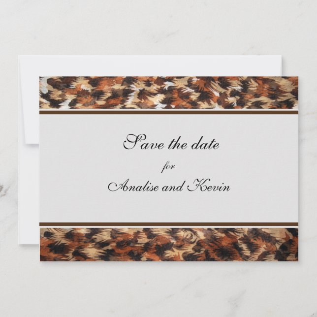 Abstrakte Save the Date-Karte Save The Date (Vorderseite)
