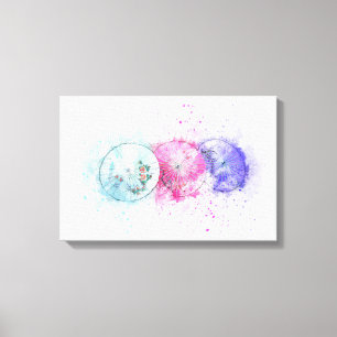 Abstrakte Schirmkunst Leinwanddruck