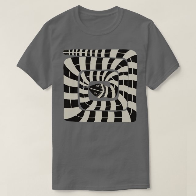 Abstrakte Schlange T-Shirt (Design vorne)