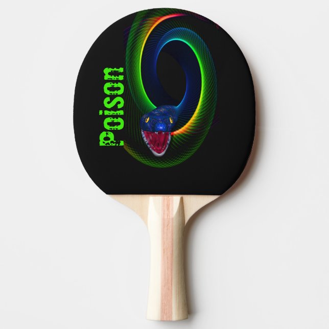 Abstrakte Schlange Tischtennis Schläger (Vorderseite)