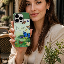 Abstrakte Schmetterlingsfelder Personalisiert Case-Mate iPhone 14 Pro Max Hülle