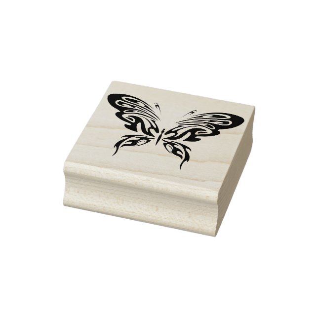 abstrakte Schmetterlingskunst Briefmarke Gummistempel (Stempel)