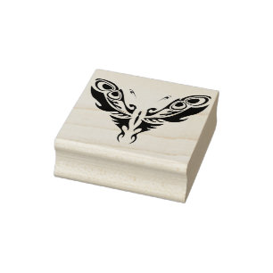 abstrakte Schmetterlingskunst Briefmarke Gummistempel