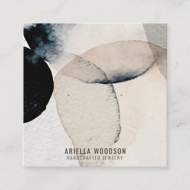 Abstrakte Schmuckkarten Telefonnummerkarte (Vorderseite)