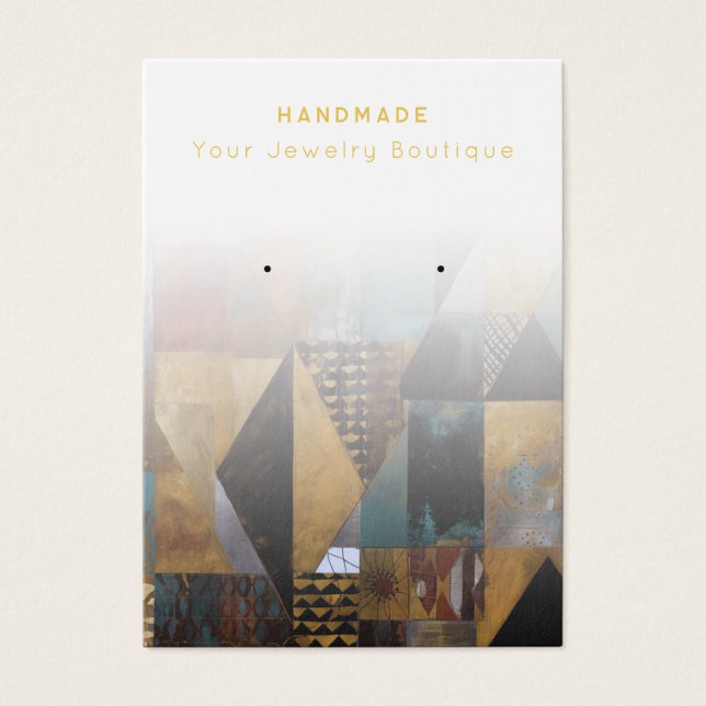 Abstrakte Schmuckkarten von Boho (Vorderseite)