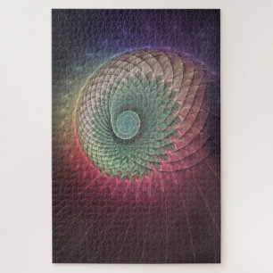 Abstrakte Schnecke Farben Modernes Fraktal Kunst,