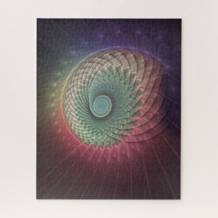 Abstrakte Schnecke Farben Modernes Fraktal Kunst, 