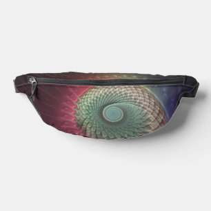Abstrakte Schnecke Farbige Moderne Fraktal-Kunst Bauchtasche