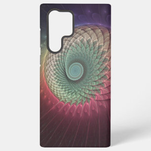 Abstrakte Schnecke Farbige Moderne Fraktal-Kunst Samsung Galaxy Hülle