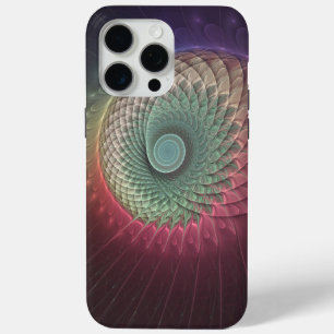 Abstrakte Schnecke Farbige moderne fraktale Kunst Case-Mate iPhone Hülle
