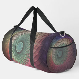 Abstrakte Schnecke Farbige moderne fraktale Kunst Duffle Bag