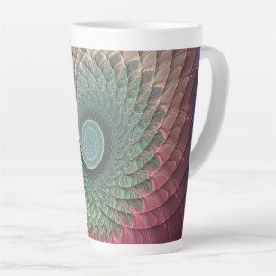 Abstrakte Schnecke Farbige moderne fraktale Kunst Milchtasse